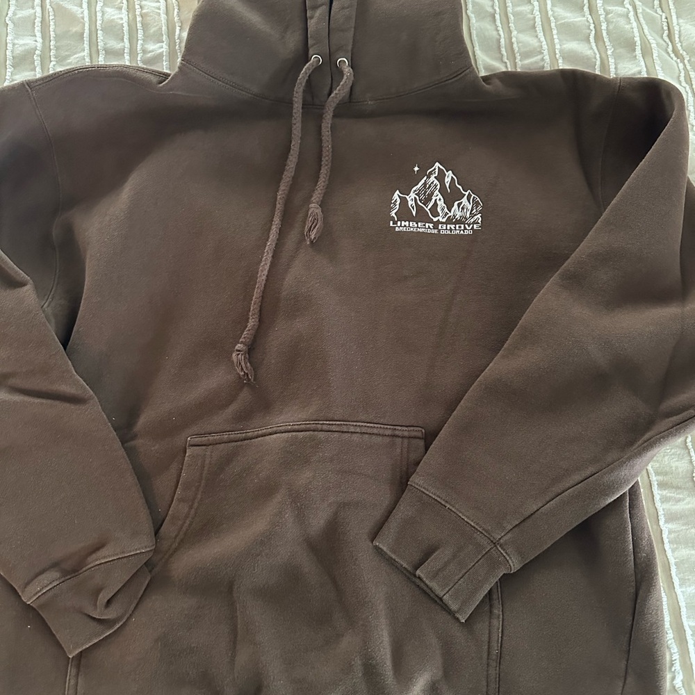 Brown Mountain Graphic Hoodie